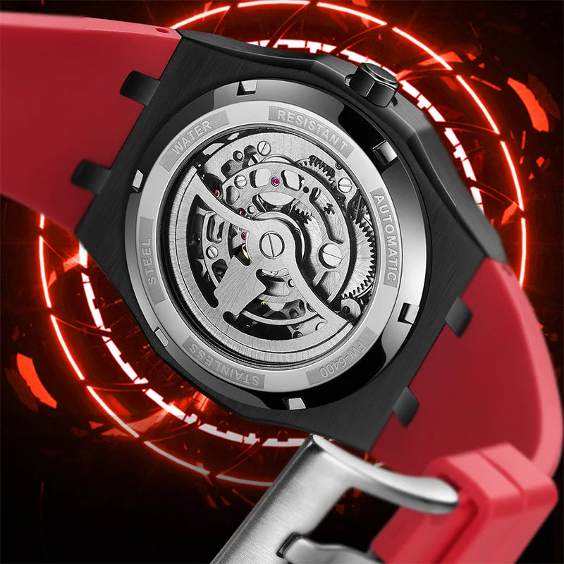 Mark Fairwhal 2025 New Mens Watches Luxury Automatic Mechanical Wristwatch Men Timepiece Waterproof Clock Tonneau Watch for Men