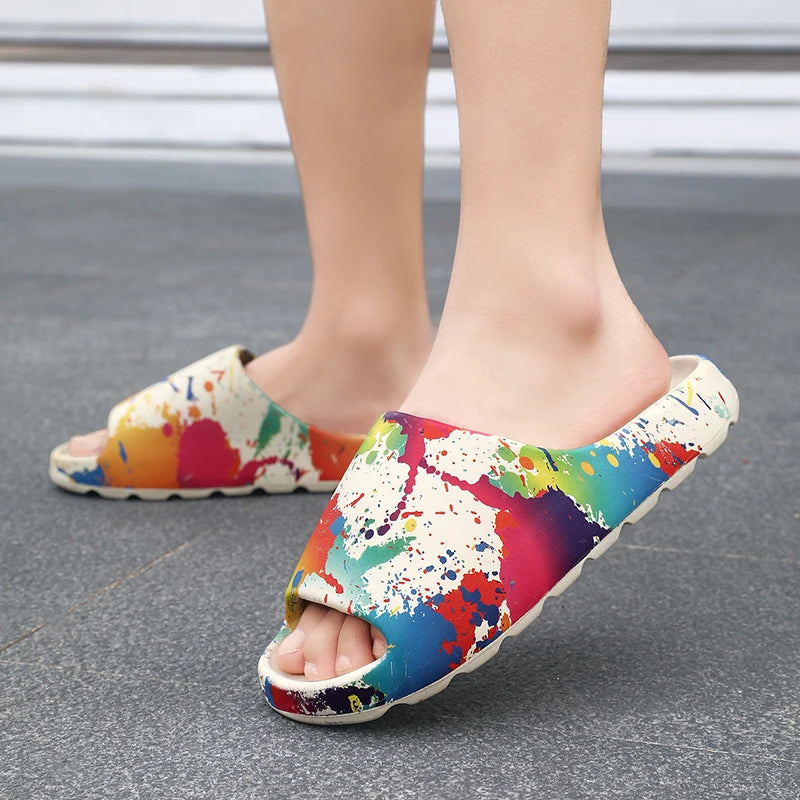 Slippers 2025 New Summer Style Casual Home Non-Slip Sports Men's Outer Wear Beach Sandals