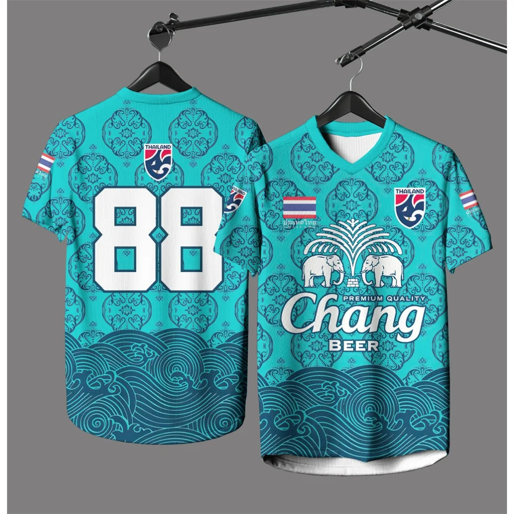 Summer New Thailand Chang Elephant 3D Printed Short-sleeved Summer Street Men's T-shirt High Quality Men's And Women's Tops