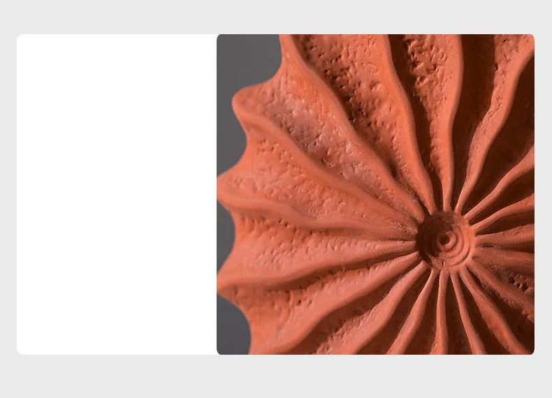 Minimalism Shell Shaped Ceramic Vase Hydroponics Floral Vases Orange Conch Flowers Pots Flower Arrangement Desk Decoration