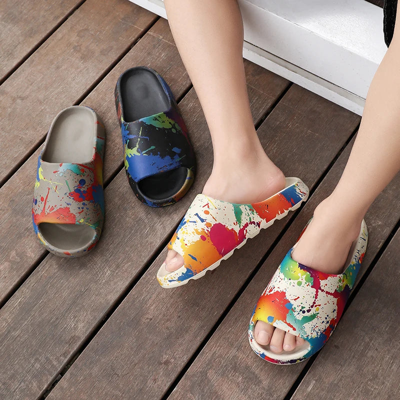Slippers 2025 New Summer Style Casual Home Non-Slip Sports Men's Outer Wear Beach Sandals