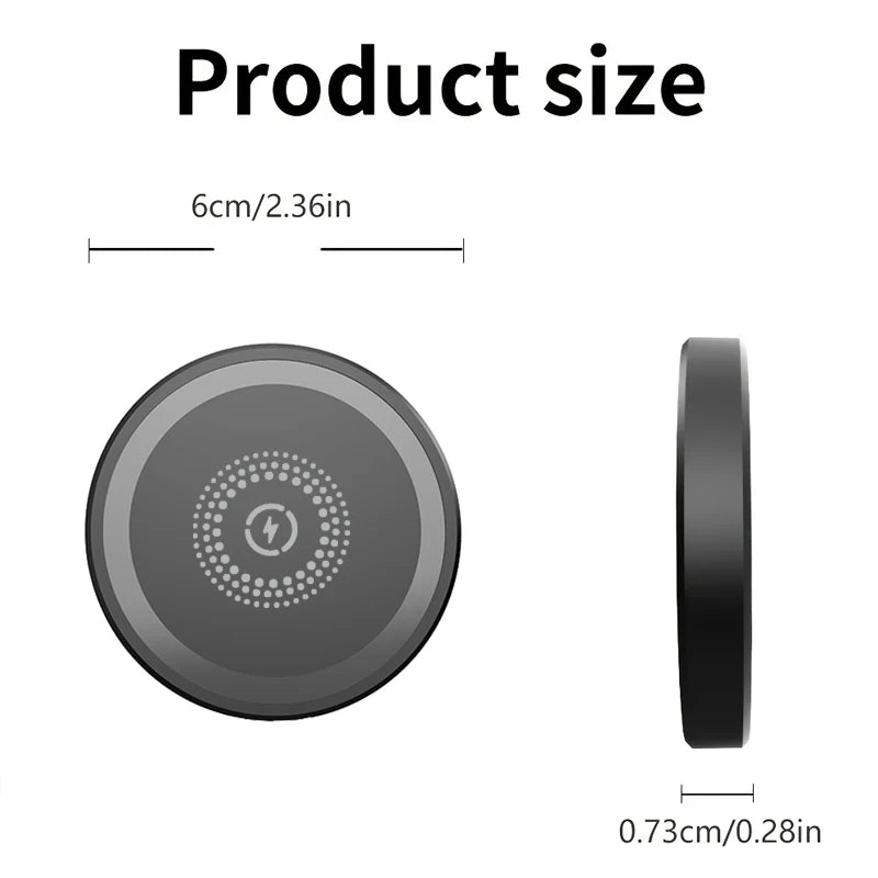 15w Magnetic Wireless Charger Phone Pad For Magsafe iPhone 17 16 15 14 13 12 Pro Max Airpods Pro Magnet Fast Charging Station
