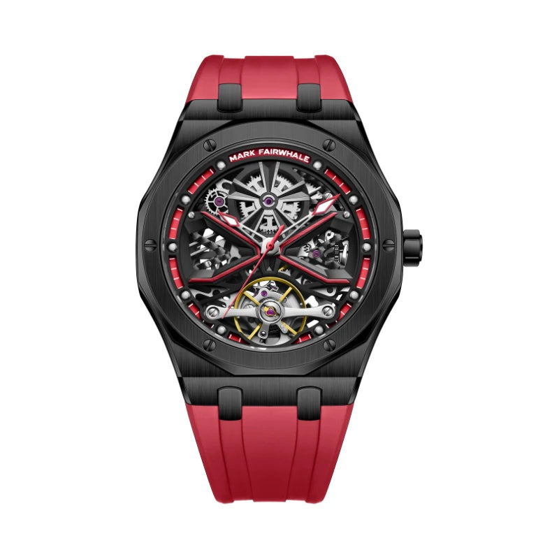 Mark Fairwhal 2025 New Mens Watches Luxury Automatic Mechanical Wristwatch Men Timepiece Waterproof Clock Tonneau Watch for Men