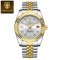 POEDAGAR Business Luxury Quartz Wristwatch For Men Waterproof Luminous Date Man Watch Stainless Steel Sports Men's Watches Reloj