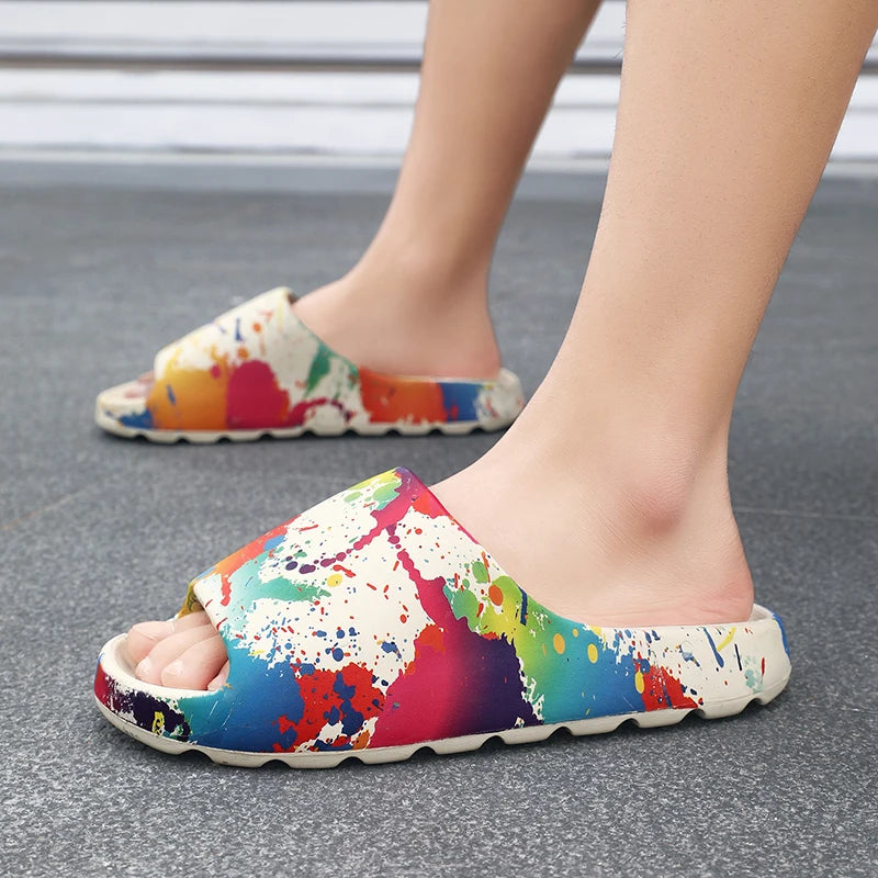 Slippers 2025 New Summer Style Casual Home Non-Slip Sports Men's Outer Wear Beach Sandals