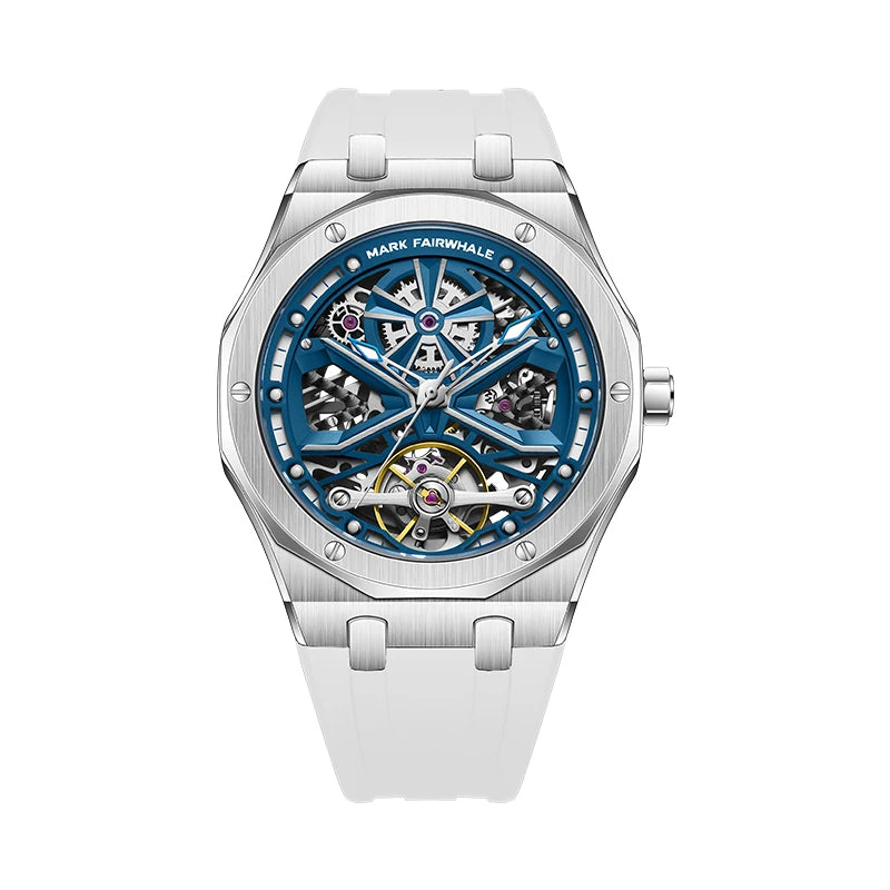 Mark Fairwhal 2025 New Mens Watches Luxury Automatic Mechanical Wristwatch Men Timepiece Waterproof Clock Tonneau Watch for Men