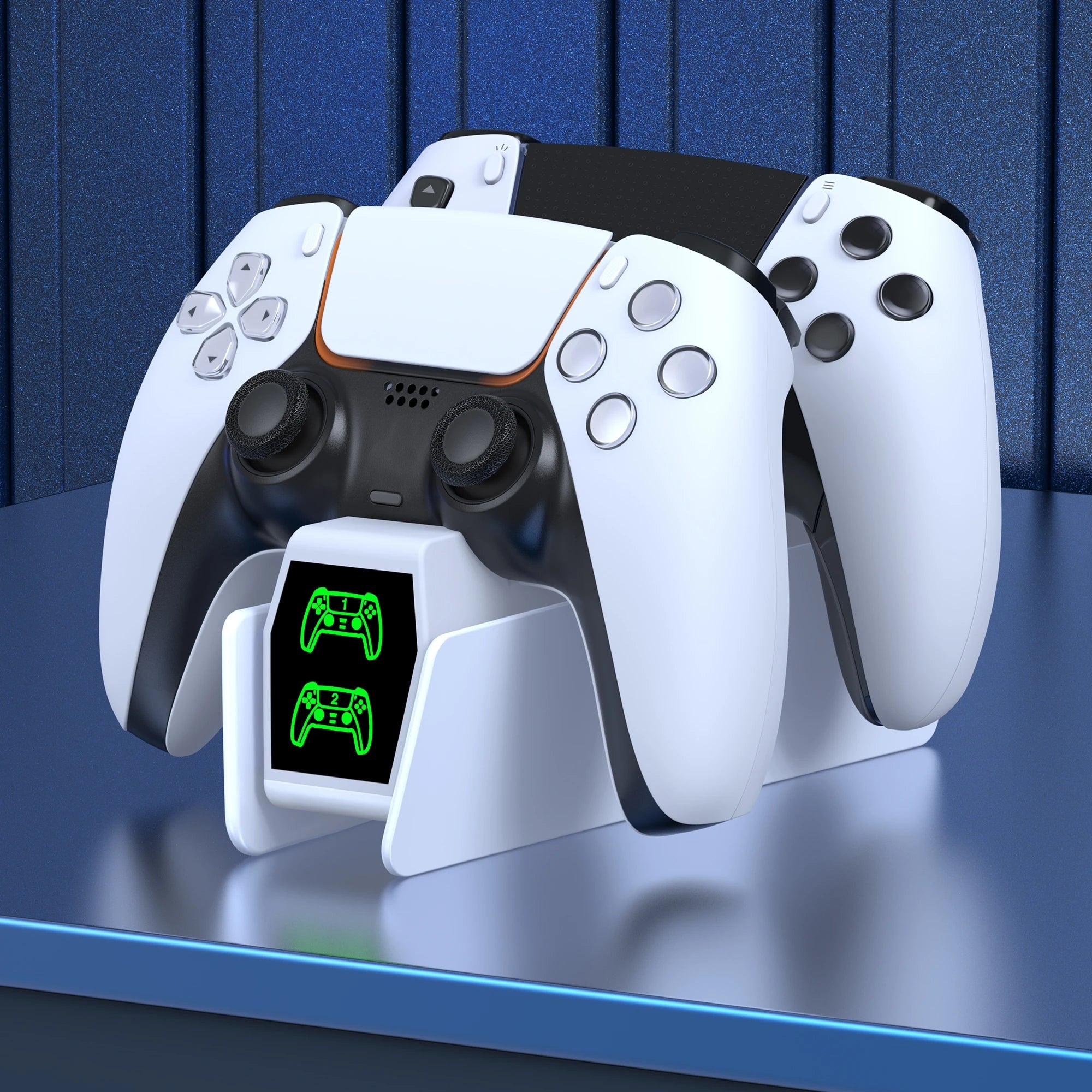 BEBONCOOL FC302 PS5 Controller Charging Station Dual Fast Charger LED Stand For DualSense Gamepad