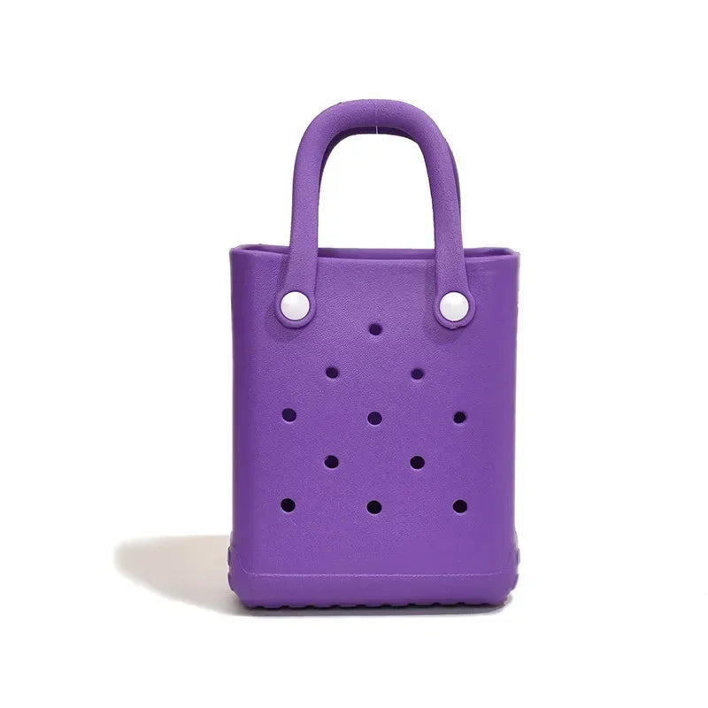 Beach Bag Portable Cosmetic Pouch Kid Handbag Picnic Storage Basket Clothes Sunglasses Pouch Makeup Organizer Beach Accessory