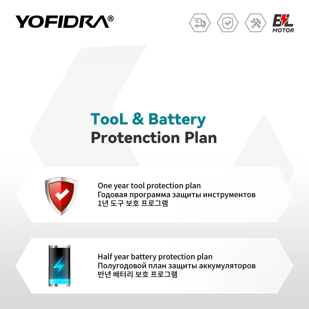 YOFIDRA Brushless Telescoping Pole Electric Chainsaw Scalable Pruner Shear Scissors Garden Tool For Makita 21V Battery Pin