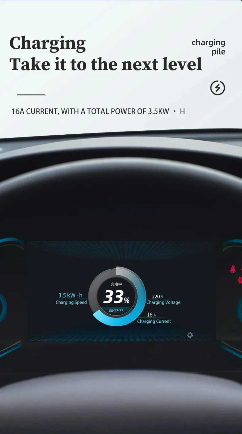 Teschev Portable Electrical Car Charger Type 1 SAE J1772 Type 2 IEC 62196 GBT Charger 16A 1 Phase 3.5kW Wallbox Charging Station