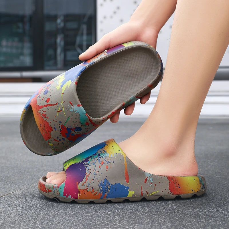 Slippers 2025 New Summer Style Casual Home Non-Slip Sports Men's Outer Wear Beach Sandals