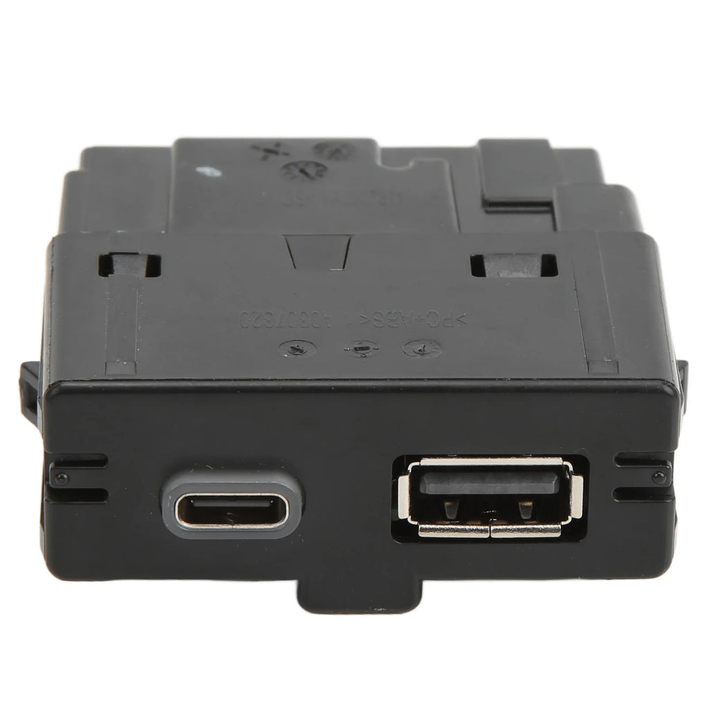 Black Rear Seat USB Charger Port Socket 5QD035726L Replacement for KODIAQ KAROQ 2017+