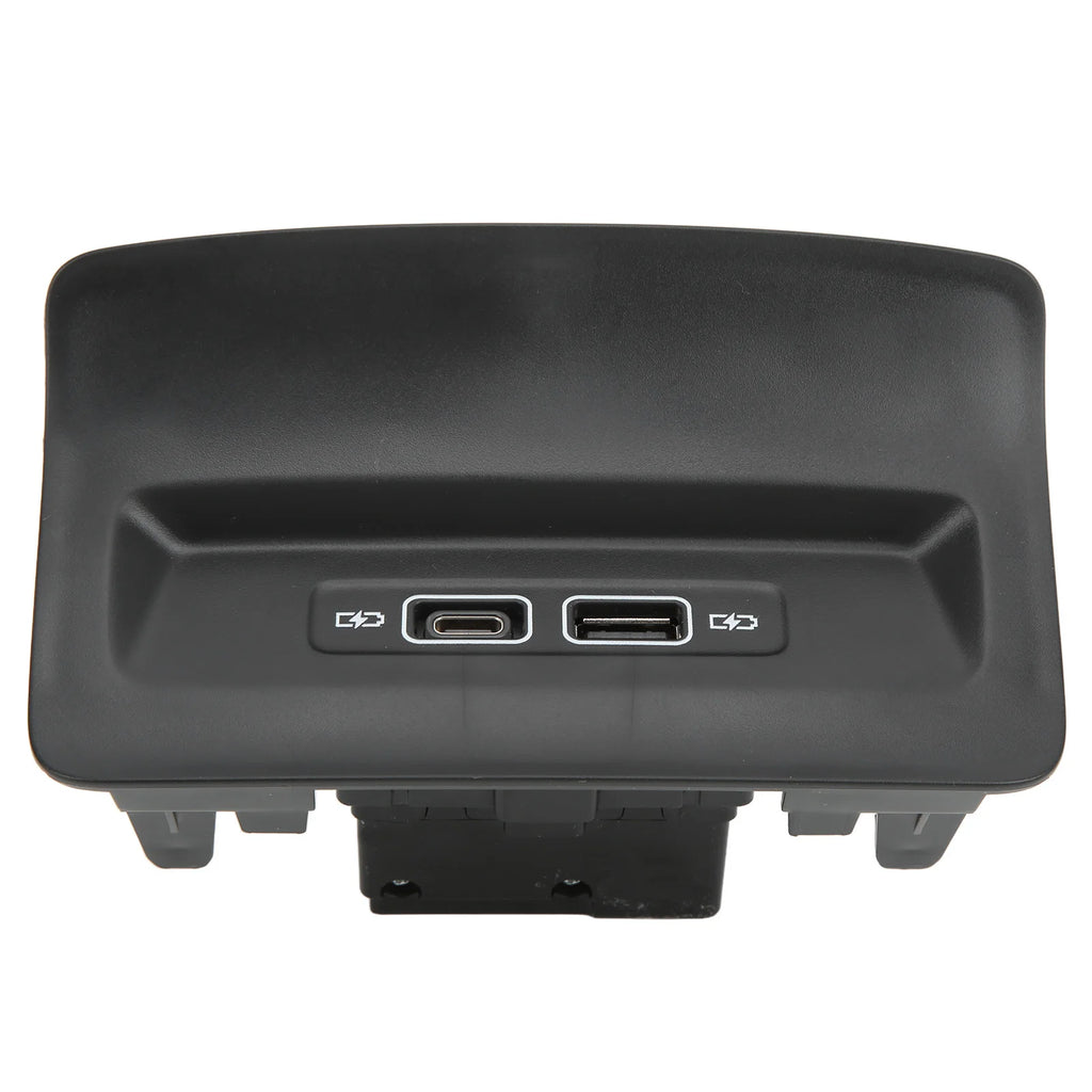 Black Rear Seat USB Charger Port Socket 5QD035726L Replacement for KODIAQ KAROQ 2017+