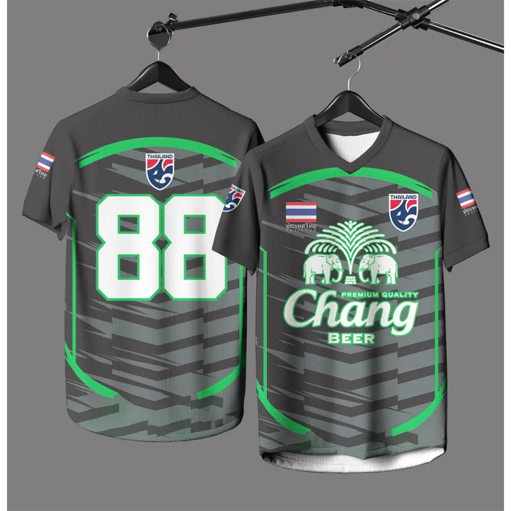 Summer New Thailand Chang Elephant 3D Printed Short-sleeved Summer Street Men's T-shirt High Quality Men's And Women's Tops