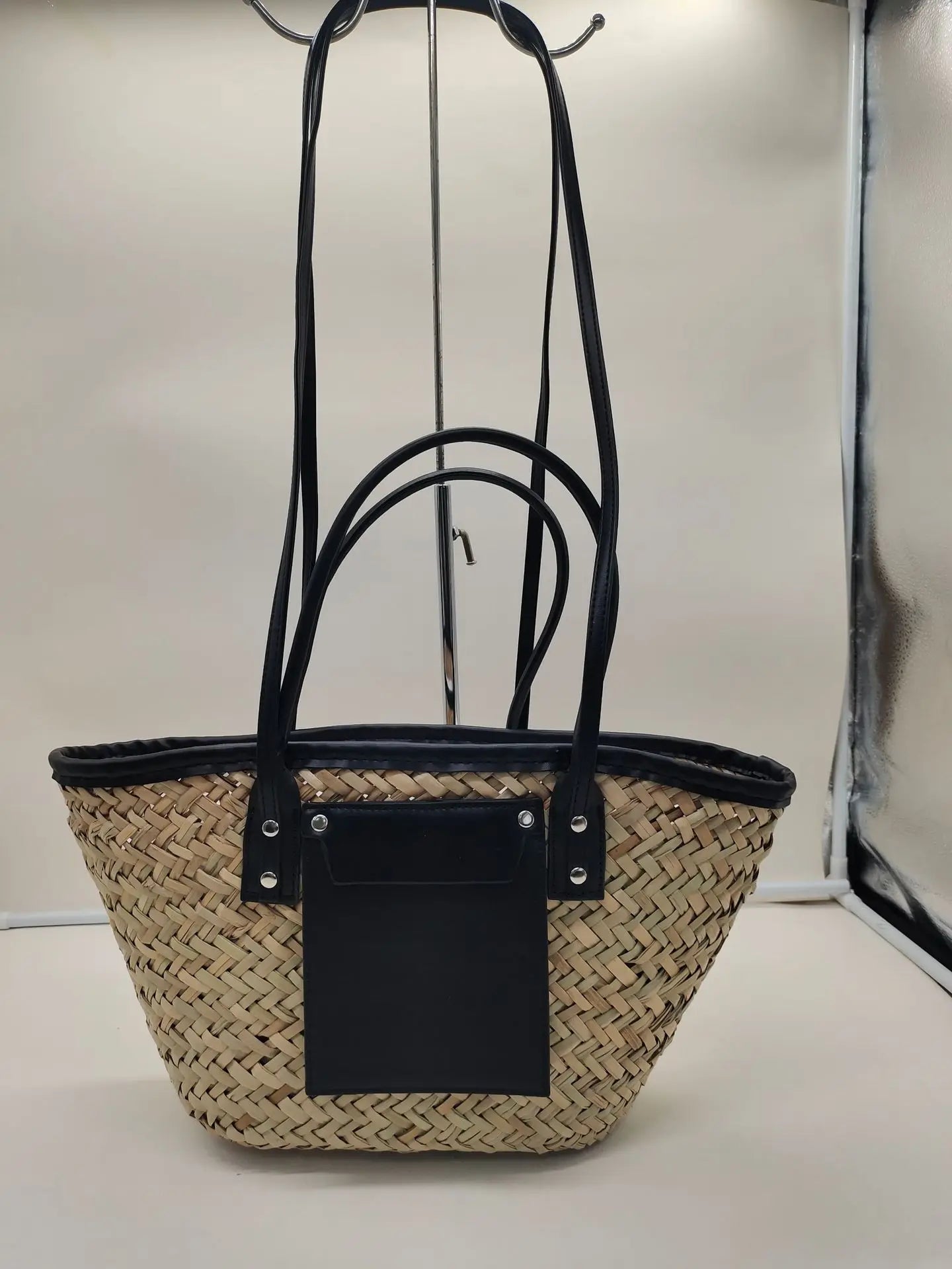 Summer Straw Woven Bag 2025 New Woven Vacation Beach Bags Customizable Letter Large Capacity Crossbody Bag Womens Hand Tote Bags