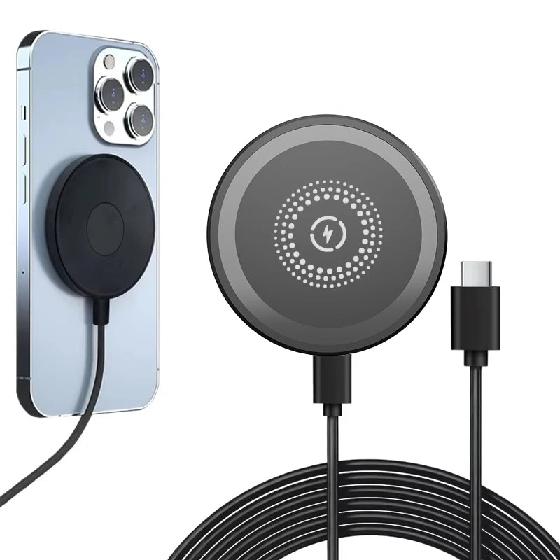 15w Magnetic Wireless Charger Phone Pad For Magsafe iPhone 17 16 15 14 13 12 Pro Max Airpods Pro Magnet Fast Charging Station