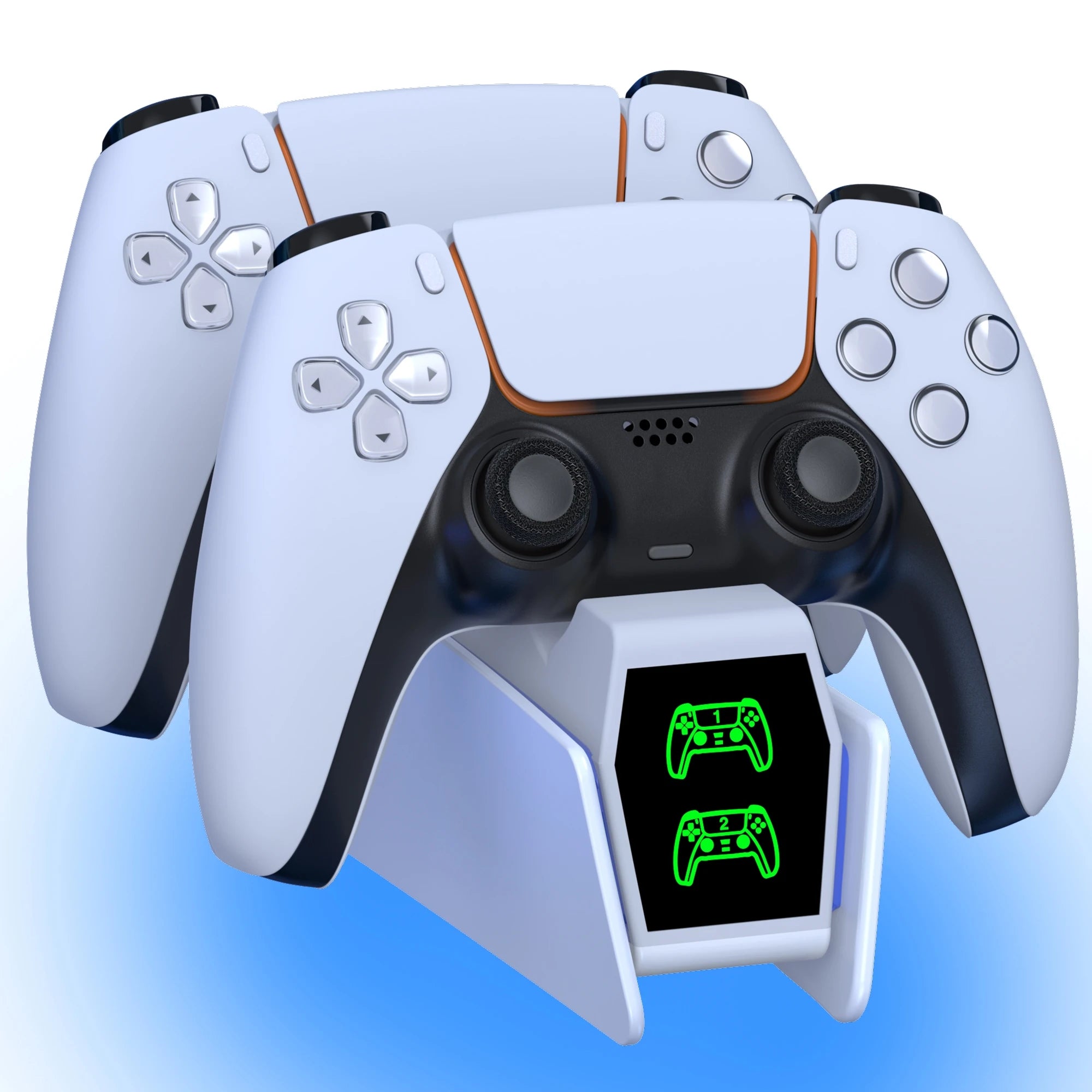 BEBONCOOL FC302 PS5 Controller Charging Station Dual Fast Charger LED Stand For DualSense Gamepad