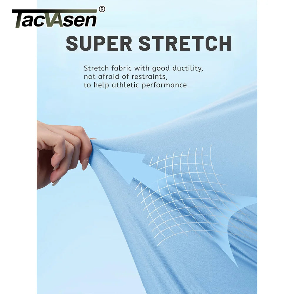 TACVASEN Men's Sun Protection T-shirts Summer UPF 50+ Long Sleeve Performance Quick Dry Breathable Hiking Fish T-shirts UV-Proof