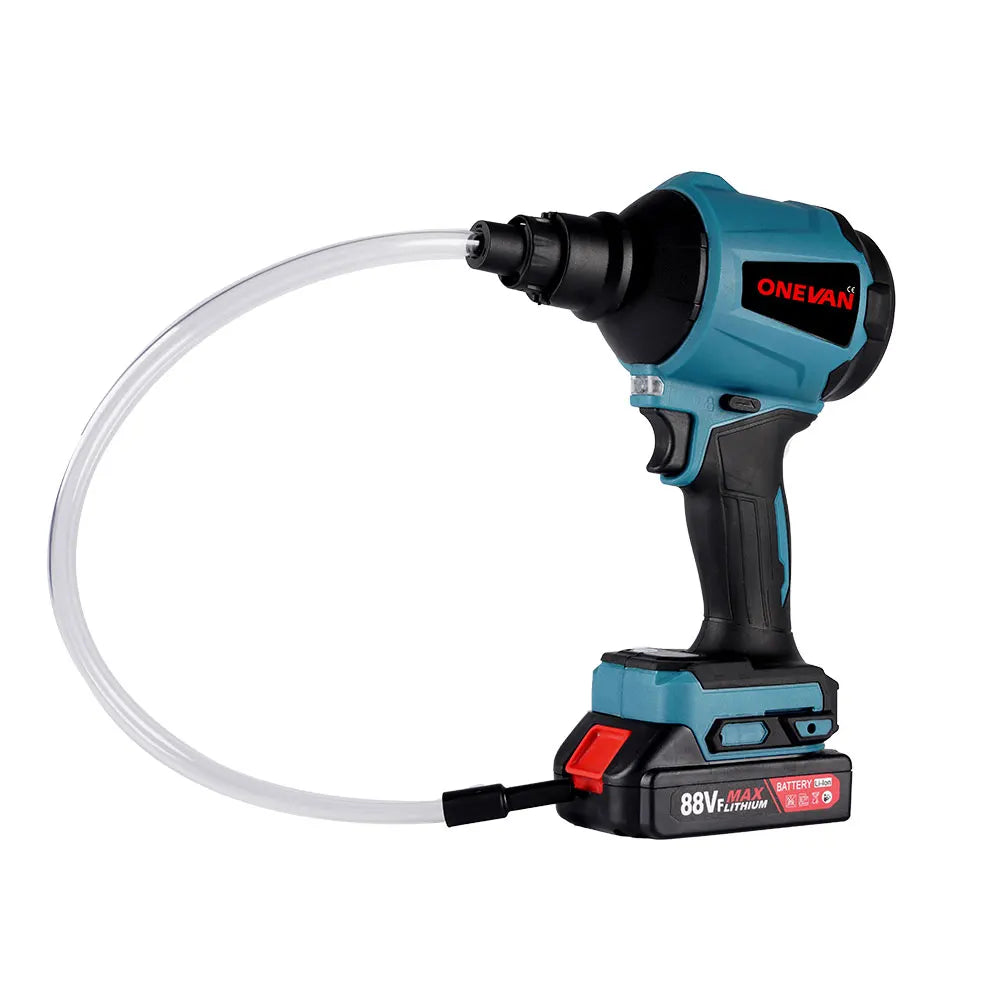 ONEVAN 6IN1 Wireless Air Blower 4000RPM Rechargeable 6Nozzle Mini Blower Dust Blower Inflator Vacuum For Makita 18V Battery Pin