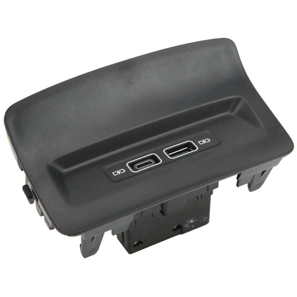 Black Rear Seat USB Charger Port Socket 5QD035726L Replacement for KODIAQ KAROQ 2017+