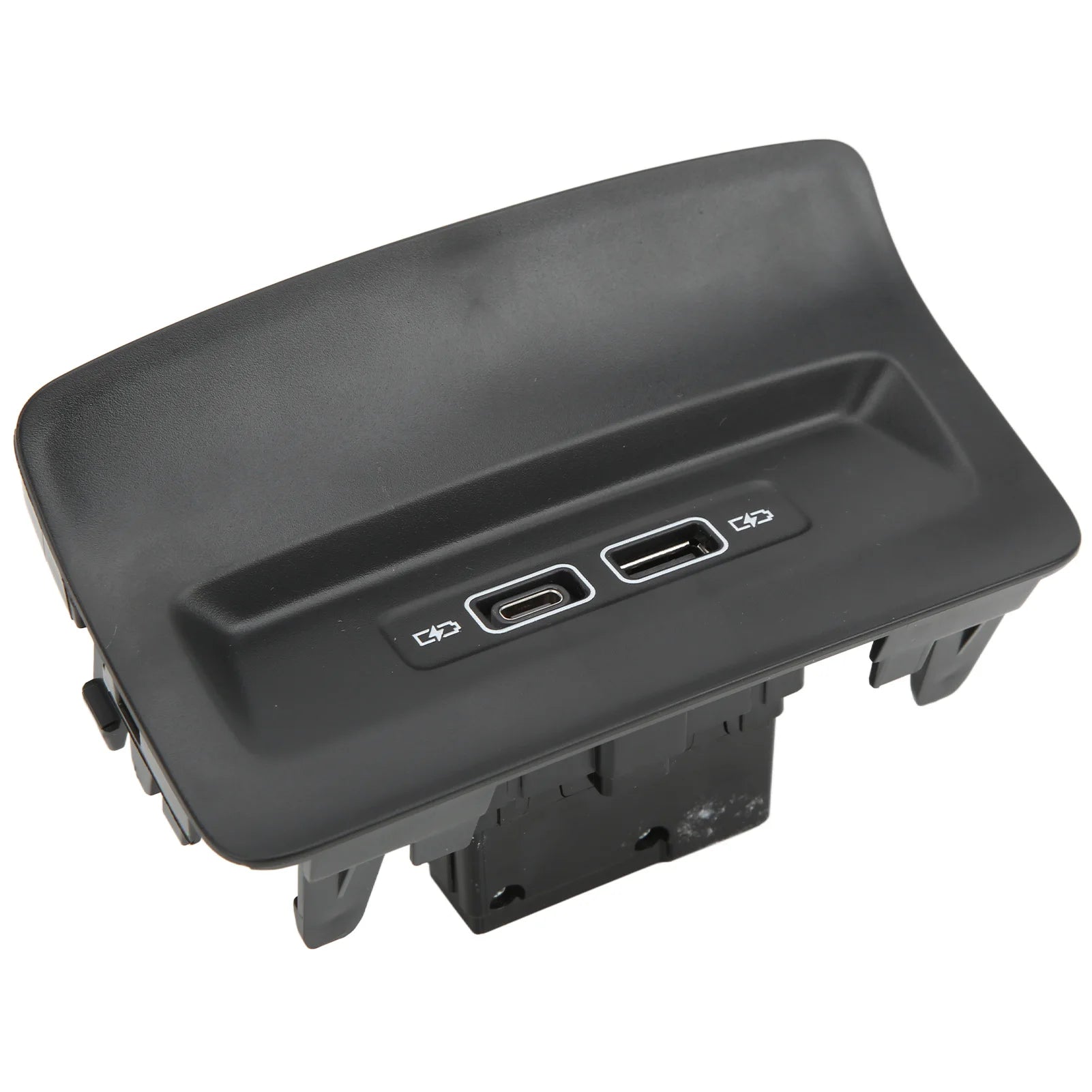 Black Rear Seat USB Charger Port Socket 5QD035726L Replacement for KODIAQ KAROQ 2017+