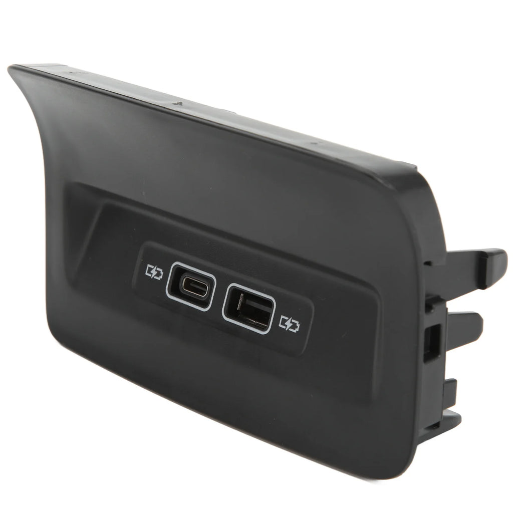 Black Rear Seat USB Charger Port Socket 5QD035726L Replacement for KODIAQ KAROQ 2017+
