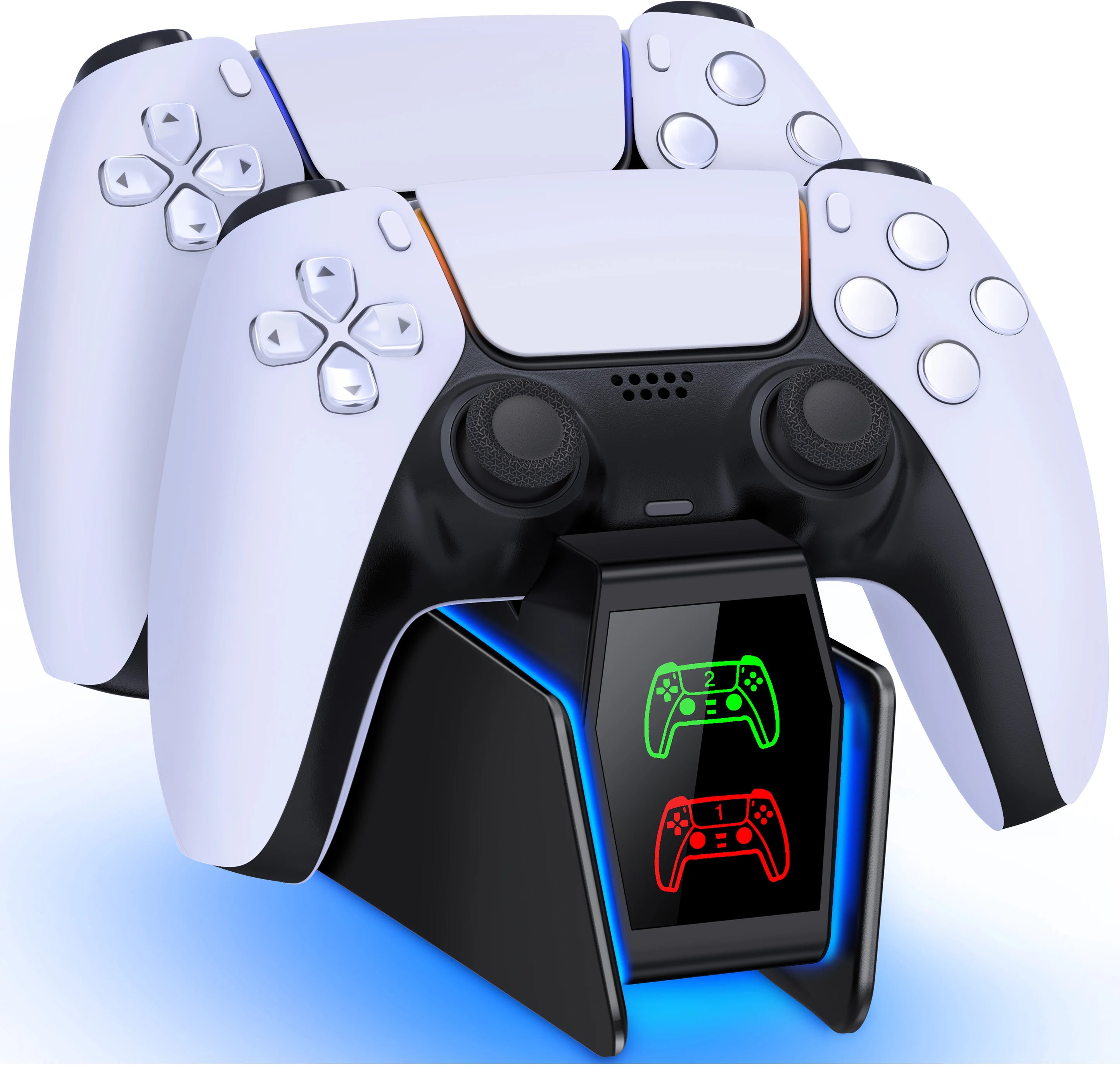 BEBONCOOL FC302 PS5 Controller Charging Station Dual Fast Charger LED Stand For DualSense Gamepad