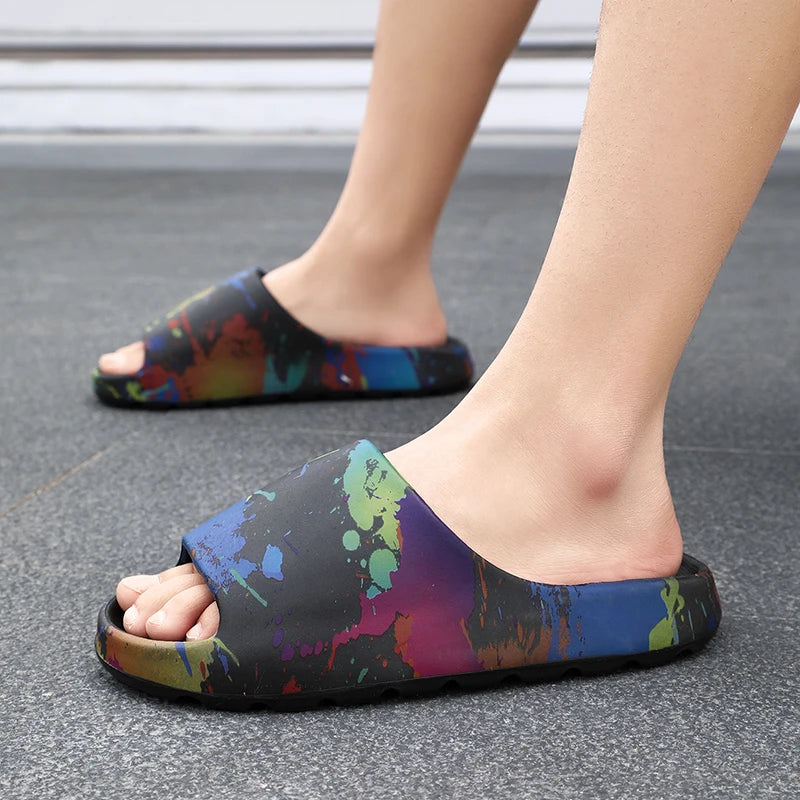 Slippers 2025 New Summer Style Casual Home Non-Slip Sports Men's Outer Wear Beach Sandals