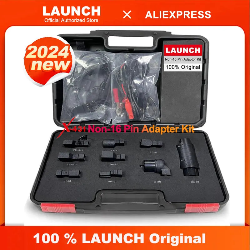 LAUNCH Non-16 Pin Adapter Kit OE-Compliant Connectors Compatible for All LAUNCH X-431 Diagnostic Tool [Pro3s,pro v5.0,pad v etc]