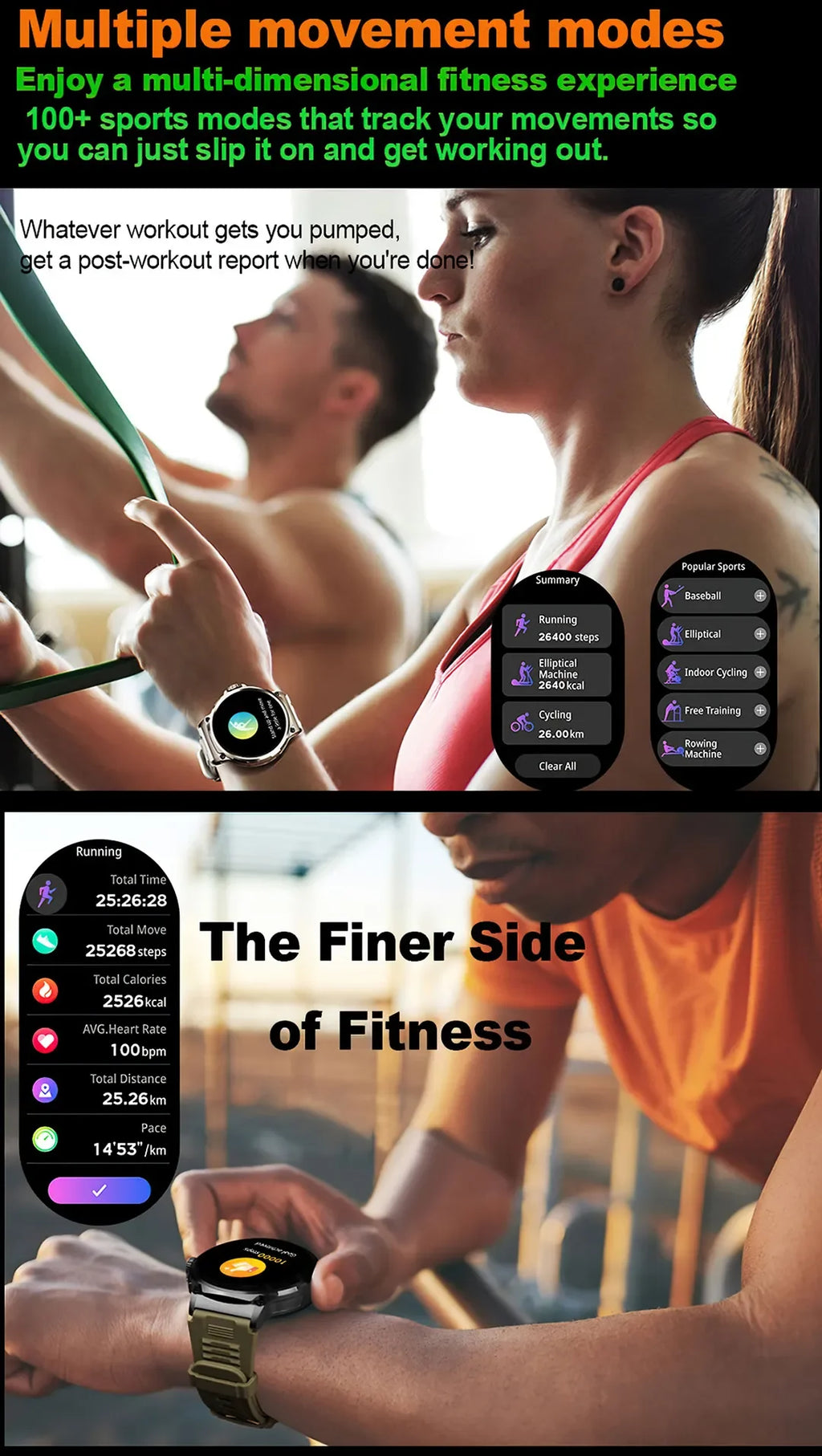 New Military Smart Watch Men 710 mA Waterproof Outdoor Sport Fitness Watches Health Monitor BT Call Smart Watch Men
