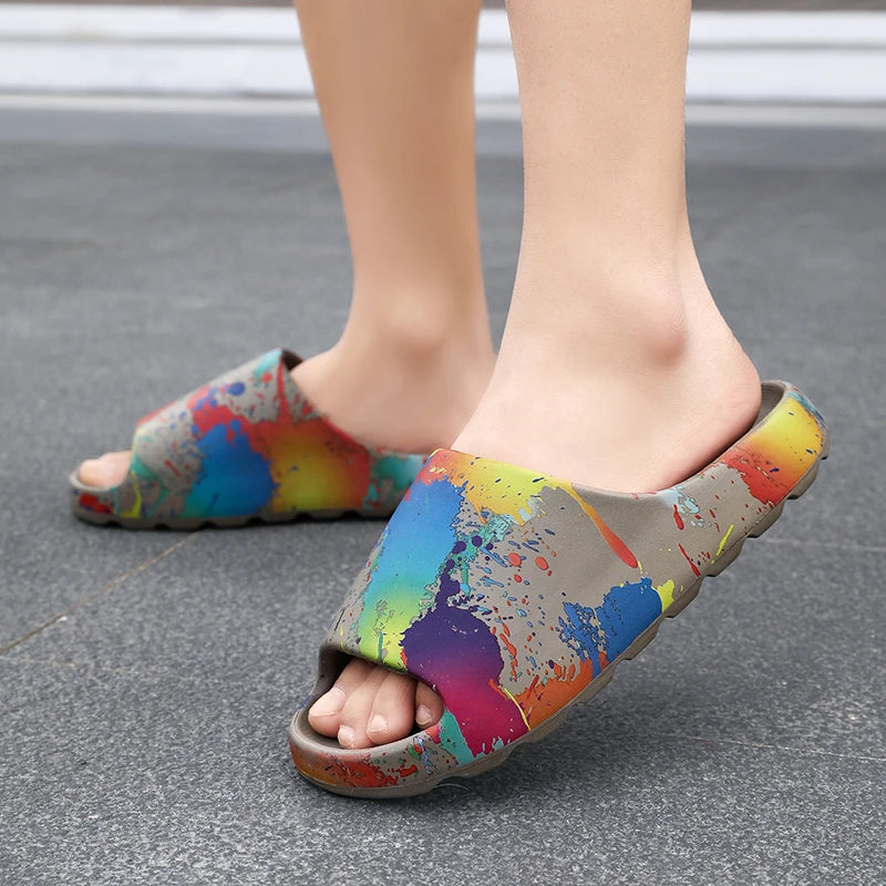 Slippers 2025 New Summer Style Casual Home Non-Slip Sports Men's Outer Wear Beach Sandals