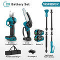 YOFIDRA Brushless Telescoping Pole Electric Chainsaw Scalable Pruner Shear Scissors Garden Tool For Makita 21V Battery Pin
