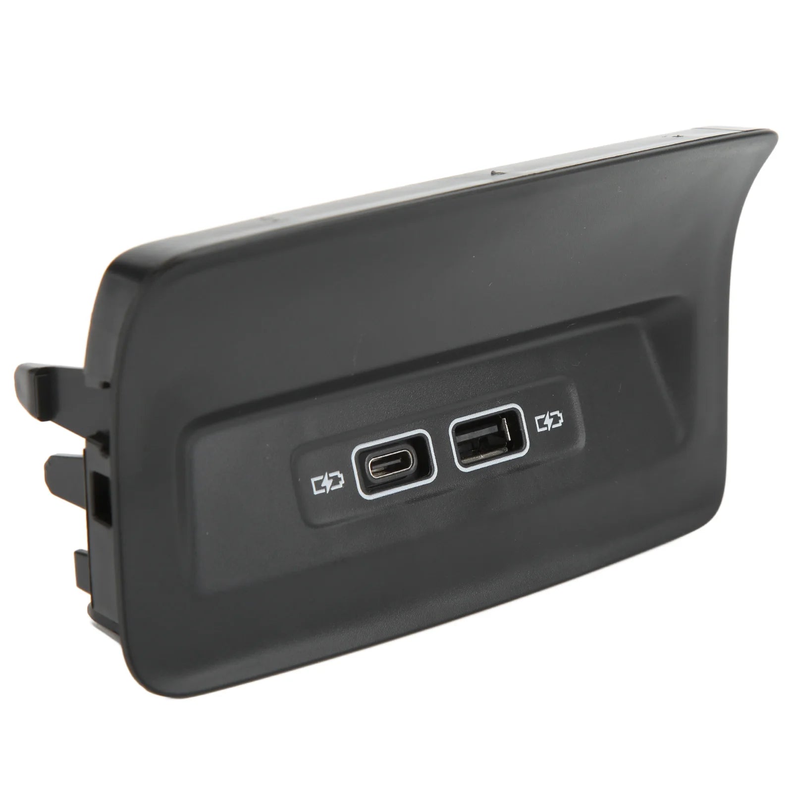 Black Rear Seat USB Charger Port Socket 5QD035726L Replacement for KODIAQ KAROQ 2017+